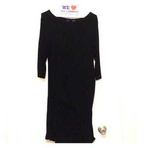 Black spandex Seraphine maternity dress